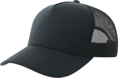 Image de Atlantis Headwear - Casquette trucker « Rapper Jersey-S » pour hommes/femmes, unie, structurée, matière recyclée AB741 (taille unique) (marine)