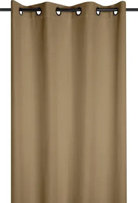 Produktbild von STOF | Gardine - 140x260 cm - Camel - Verdunklungsvorhänge - Ösen Gardine - Hochwertiger Stoff