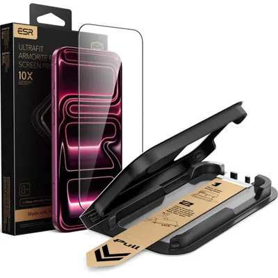 Image de Verre trempé avec cadre de positionnement pour iPhone 18 Pro Max / 17 Pro Max, ESR Ultrafit Armorite Pro