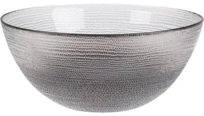 Produktbild von LAKRIS Glas Schale, 21 cm Durchmesser, 9 cm hoch, mit erhabenem Muster