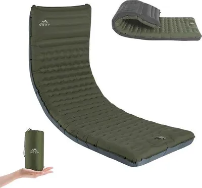 Produktbild von Famanu Campingluftmatratze - 12 cm dick - selbstaufblasend - wasserdicht - ideal für Wandern und Camping