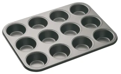 Immagine prodotto di KitchenCraft vassoio da 12 fori per cupcake Acciaio al carbonio, 35 x 28,5 x 3 cm