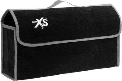 Produktbild von Kofferraum Organizer, Klett Kofferraumtasche, schwarz, inkl. Klettbefestigung, perfekt für den organisierten Auto Kofferraum (XL - ca. 50 x 22 x 15 cm)