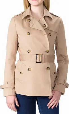 Produktbild von Damen Frühlings Umstandsmantel mit Gürtel, Beige, Bellybutton Maternity