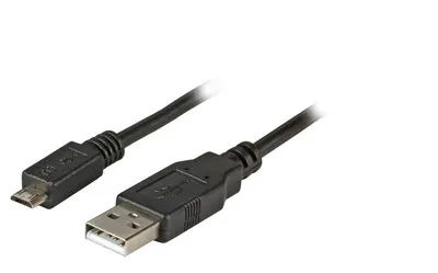 Obrázek produktu pro EFB Elektronik K5228SW.1V2, 1 m, USB A, Micro-USB B, USB 2.0, 0,48 Gbit/s, Černá