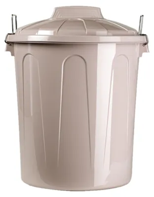 Produktbild von Plasticforte Abfalleimer - beige - 21L - Kunststoff - H42 cm - mit Deckel