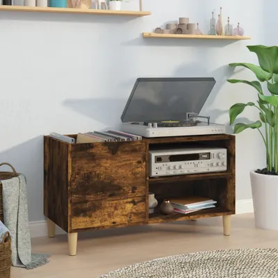Produktbild von vidaXL Plattenschrank Räuchereiche 84,5x38x48 cm Holzwerkstoff