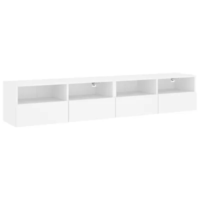 Produktbild von TV-Wandschränke 2 Stk. Weiß 80x30x30 cm Holzwerkstoff