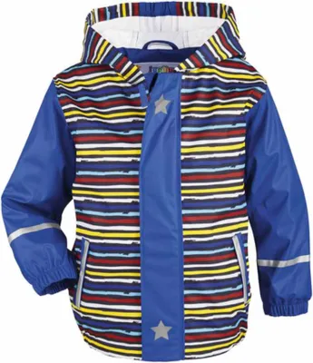 Produktbild von Lupilu® Jungen Matsch- und Buddeljacke Regenjacke Jacke Stern/Gestreift 74/80