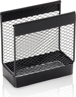 Produktbild von 10x Serviettenhalter Metall schwarz pulverbeschichtet 13,3 x 6,7 x 14 cm