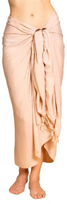 Produktbild von PANASIAM Sarong uni beige, 250x116cm
