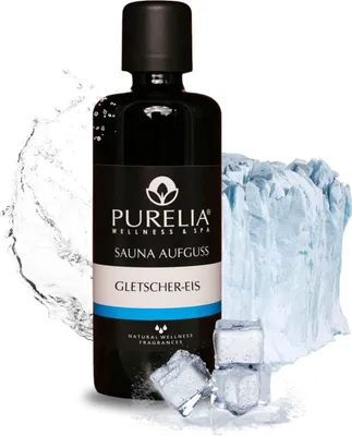 Produktbild von PURELIA Saunaaufguss Konzentrat Gletscher-Eis 100 ml natürlicher Sauna-aufguss - reine ätherische Öle