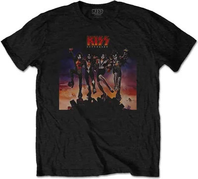 Produktbild von Kiss - "Destroyer" T-Shirt für Herren/Damen Uni RO2636 (M) (Schwarz)