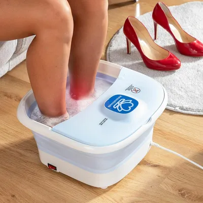 Obrázek produktu pro Skládací spa na nohy s válečky a hydromasážní foottopy InnovaGoods