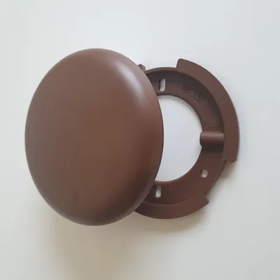 Immagine prodotto di Scatola di copertura per lampade, scatola di derivazione, scatola di copertura, scatola di distribuzione, rosone ultrapiatto, Ø 10 cm (1x 100 mm marrone)