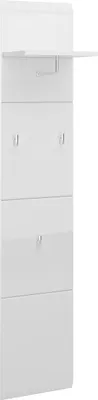 Obrázek produktu pro Garderobenpaneel >MERANO < in Alpinweiß/Weiß HG - 30x152x23 (BxHxT)