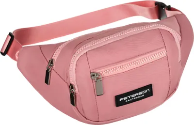 Imagen del producto de Bolsa de hombro urbana de la marca Peterson, fabricada en poliéster, de color rosa y con unas dimensiones de 33x16 cm