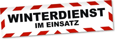 Produktbild von PantherPixel Winterdienst Im Einsatz Magnetschild Auto Streudienst Magnetfolie Geschenkidee 30 x 8 cm STANDARDFARBFOLIEN