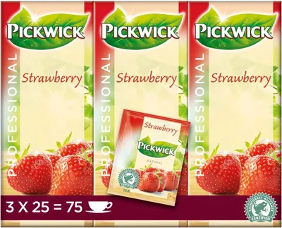 Produktbild von Pickwick - Professional Erdbeere - 3x 25 Teebeutel