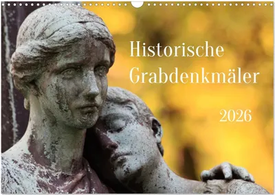 Produktbild von Alte Grabdenkmäler (Wandkalender 2026 DIN A3 quer), CALVENDO Monatskalender
