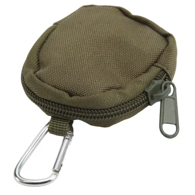 Produktbild von Mini nylonová taška, dizajn na zips, malé kompaktné puzdro na kľúče, multifunkčné pre outdoorové aktivity, zelená farba