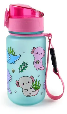 Produktbild von Adoramals Axolotl – Trinkflasche für Kinder, 350 ml, auslaufsicher