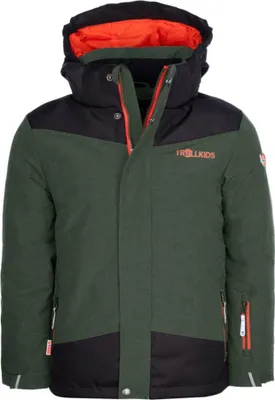 Produktbild von Trollkids Jungen Wasserdichte Jacke Grün 132-322 Grösse 152