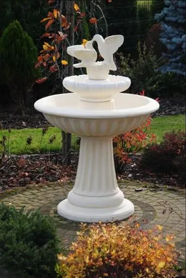 Produktbild von Zierbrunnen Springbrunnen 136cm Skulptur Brunnen Deko Garten Fontaine Teich Neu