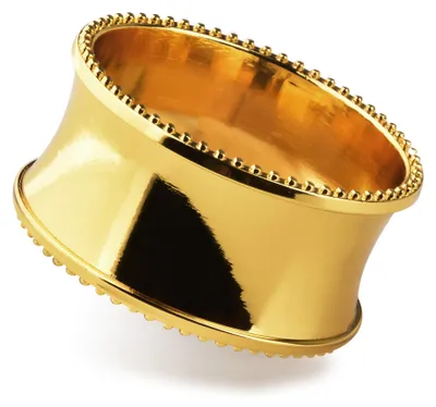 Image de Rond de serviette, porte-serviette, rond de serviette doré, mariage, fête