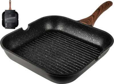 Produktbild von Gusta Granito Fuerte Stone Grillpan 28 cm Zwart/Bruin