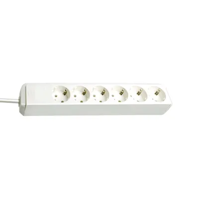 Obrázek produktu pro Brennenstuhl Eco-Line, 6 AC zásuvky / AC zásuvek, Typ H, Bílá, 1,5 m, 330 mm
