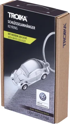 Produktbild von TROIKA KR16-40/CH, Schlüsselanhänger, Silber, Abbildung, 18 mm, 15 mm, 30 g
