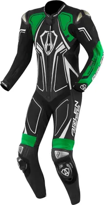 Immagine prodotto di Tuta in pelle da moto Arlen Ness Conquest 1 pezzo, nero/verde, 52