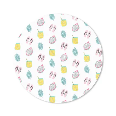 Produktbild von MuchoWow® Mauspad Mousepad Sommer - Pastell - Muster 20x20 cm - Mousepads - Maus Mat - Pad - Mausunterlage - Schreibtischmatte