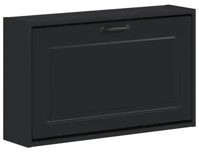 Produktbild von vidaXL Wandmontierter Schuhschrank UTRECHT 71 x 17 x 43 cm Schwarz
