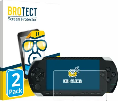 Produktbild von 2x Für Sony PSP 1000 Schutzfolie BROTECT Displayschutz Display Schutz Folie Klar Transparent