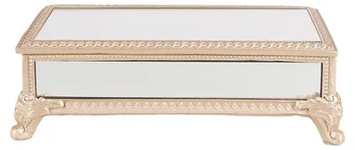 Zdjęcie produktu dla Pudełko na biżuterię Clayre & Eef 21x11x7 cm Beżowy polyresin