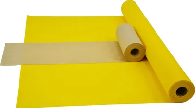 Produktbild von Sensalux Kombi-Set 1 Tischdeckenrolle 1m x 25m gelb + Tischläufer 30cm beige
