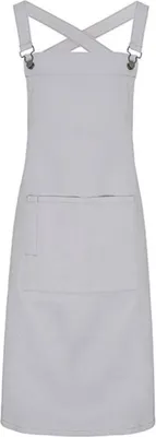 Immagine prodotto di Grembiule da barista Premier Workwear PR129 | Cross Back - Lunghezza 86 cm e larghezza 72 cm - Colore: Argento (circa Pantone 428) - Taglia: Unica
