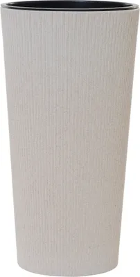 Produktbild von SIENA GARDEN Pflanzgefäße LOCON STRIPE creme Streifenoptik, 25 x 46,5 cm