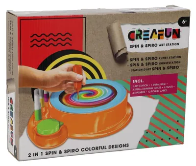 Immagine prodotto di KiddyGo - Set creativo 2 in 1 Spin'n spiro per disegnare e colorare
