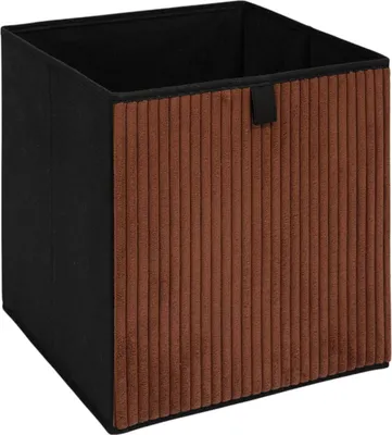 Produktbild von HowHomely | Aufbewahrungsbox - Klappbox - Regalbox - 30x30x30 cm - schwarz kupfer - Dekobox