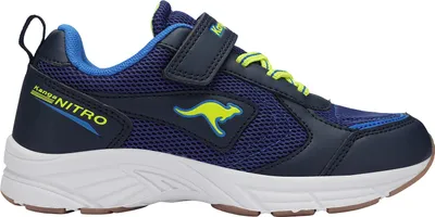 Produktbild von KangaROOS Kinder-Jungen-Sneaker-Slipper-Klettschuh K-Ni Chino EV Blau-Neon-Gelb-Weiß, Farbe:blau, EU Größe:35