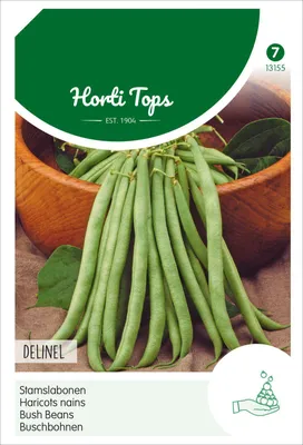 Produktbild von Horti Tops Buschbohnen Delinel, 100g - 1 Packung Saatgut