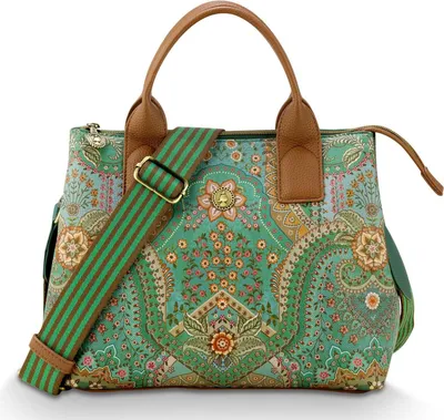 Produktbild von Pip Studio Fia Handbag Medium Jabali Farbe Green 26.5x14x22cm