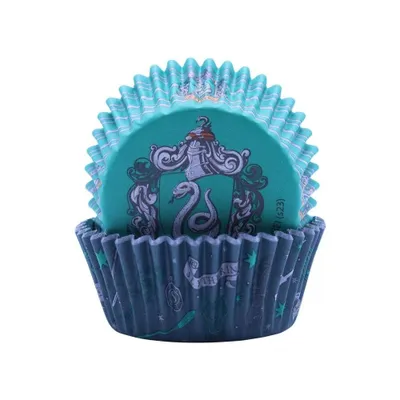 Zdjęcie produktu dla Babeczki PME z folią - Harry Potter - Slytherin - 30szt PME Materiał: Papier do pieczenia, Kolor: Zielony, Ilość sztuk:: 30
