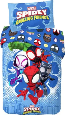 Obrázek produktu pro Disney - "Spidey a jeho úžasní přátelé" oboustranné povlečení TC179 (jednolůžko) (barevné)
