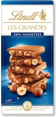 Produktbild von Lindt LES GRANDES, Milchschokolade, 150 g, 2442 kJ, 587 kcal, 41 g, 13 g