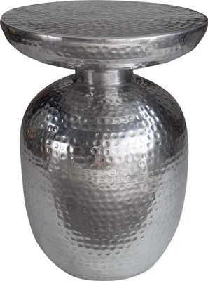 Obrázok produktu pre Odkladací stolík 50 cm, strieborný, dizajnový, moderný, do obývačky – KÚPIŤ TERAZ