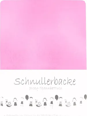 Produktbild von 2er Set Baby Jersey Spannbetttuch Schnullerbacke  60/120 x 70/140 cm blütenrosa